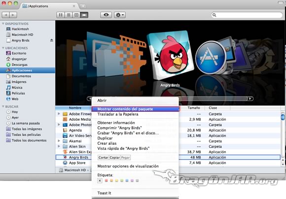 Instalar angry birds gratis para Mac