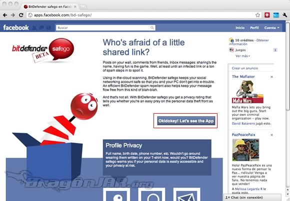 Antivirus Perfil Facebook