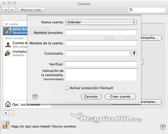 Configurar usuario Invitado Mac