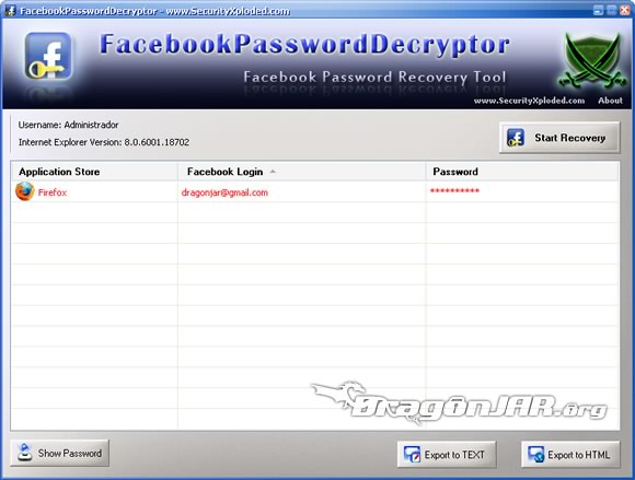Recupera tu Password de Facebook
