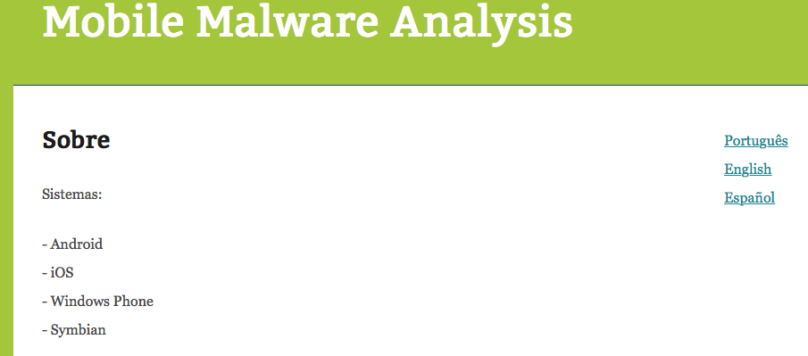 Mobile Malware Analysis sandbox